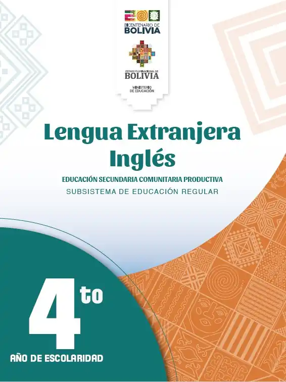 Libro de Lengua Extranjera INGLES 4to de Secundaria