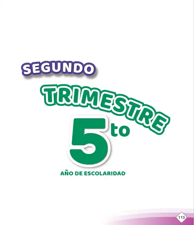 Libro de QUINTO de PRIMARIA 2do TRIMESTRE