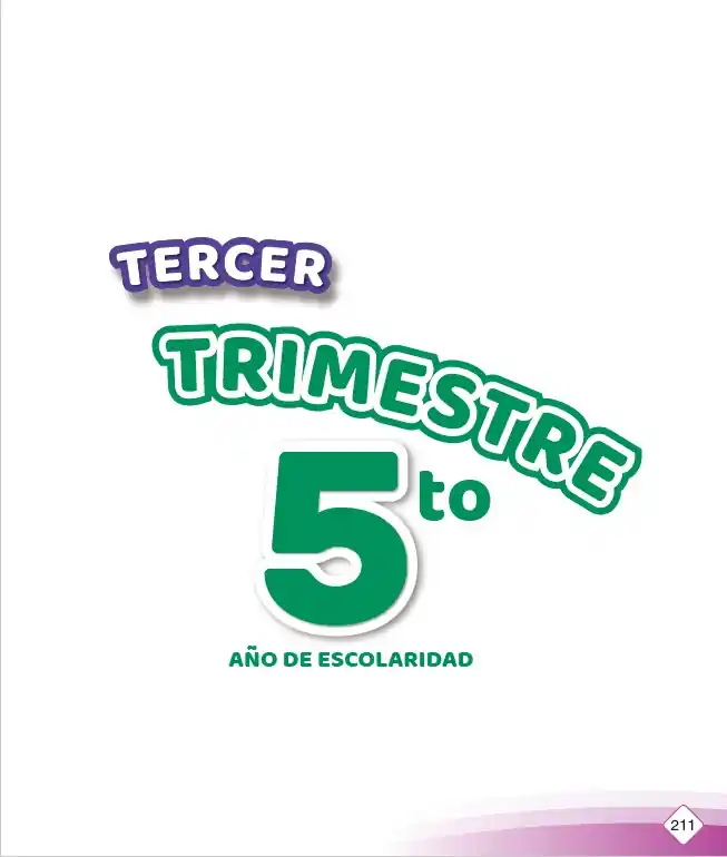 Libro de QUINTO de PRIMARIA 3er Trimestre