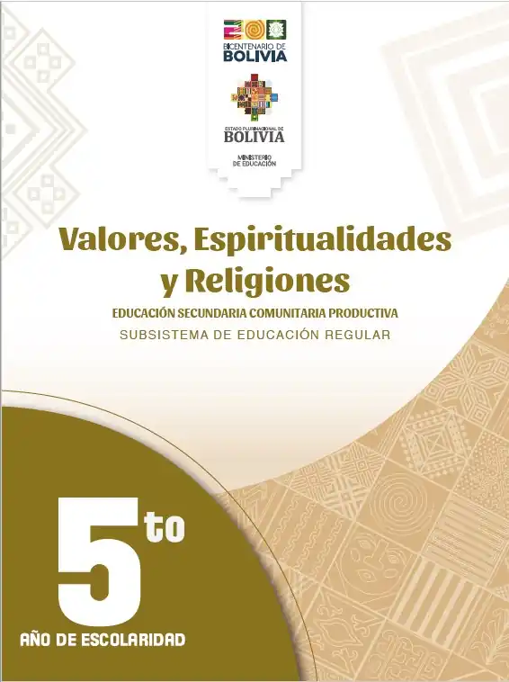 Libro de Valores y Religiones 5to de Sec