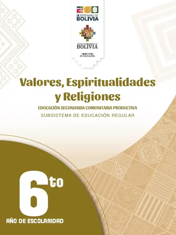 Libro de VALORES y RELIGIONES 6to de Secundaria