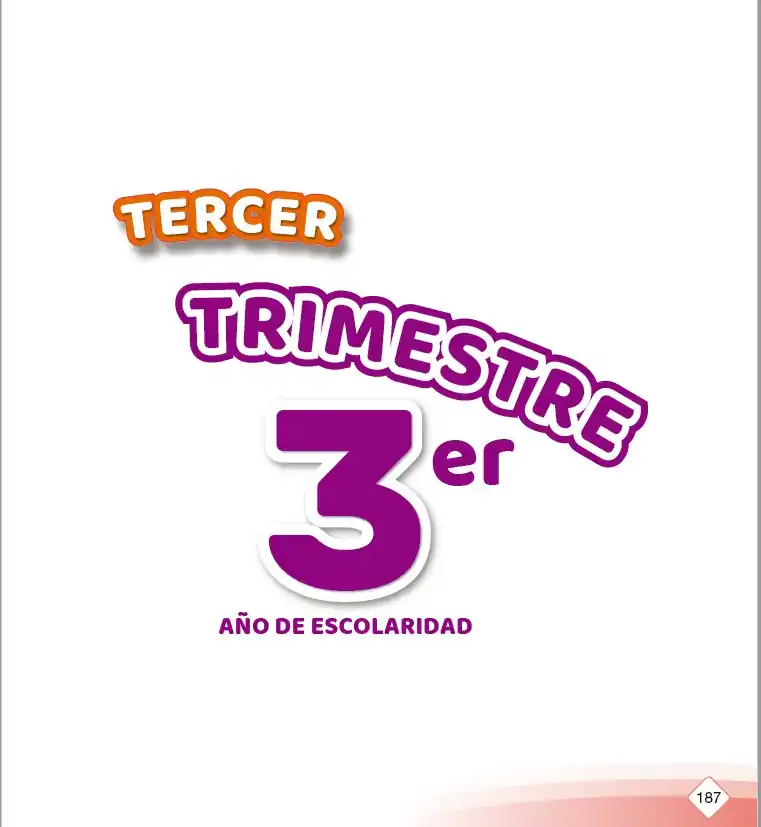 Libro de Tercero de Primaria Tercer Trimestre