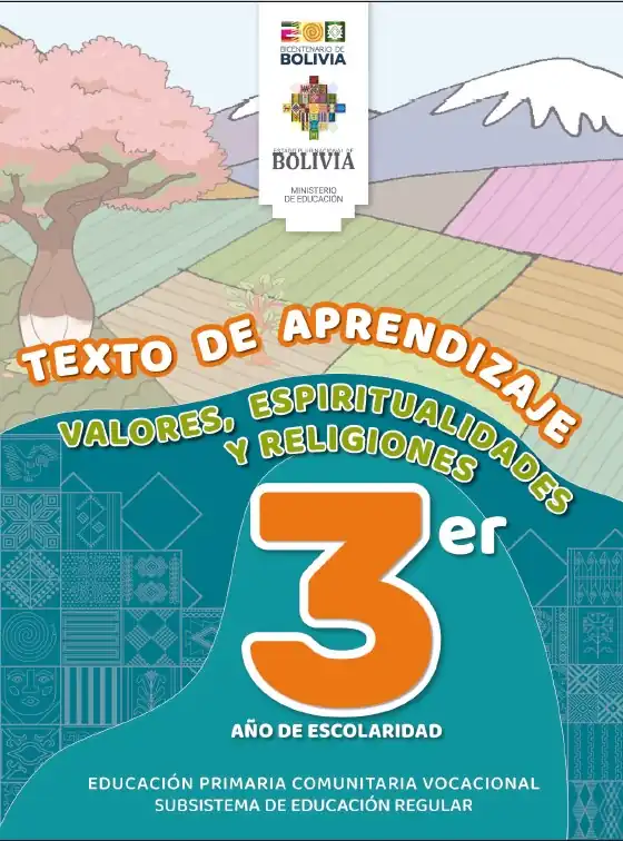 Libro de VALORES y RELIGIONES 3ro de Primaria