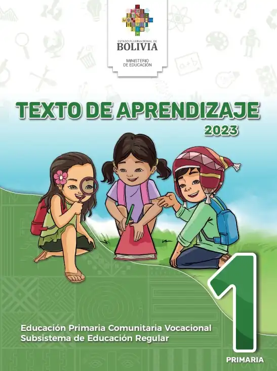 Texto de Aprendizaje de Primero de Primaria 2023