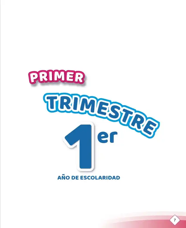 Libro de Primero de Inicial Primer Trimestre