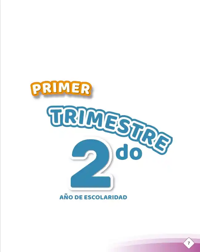 PRIMER TRIMESTRE 2do de INICIAL