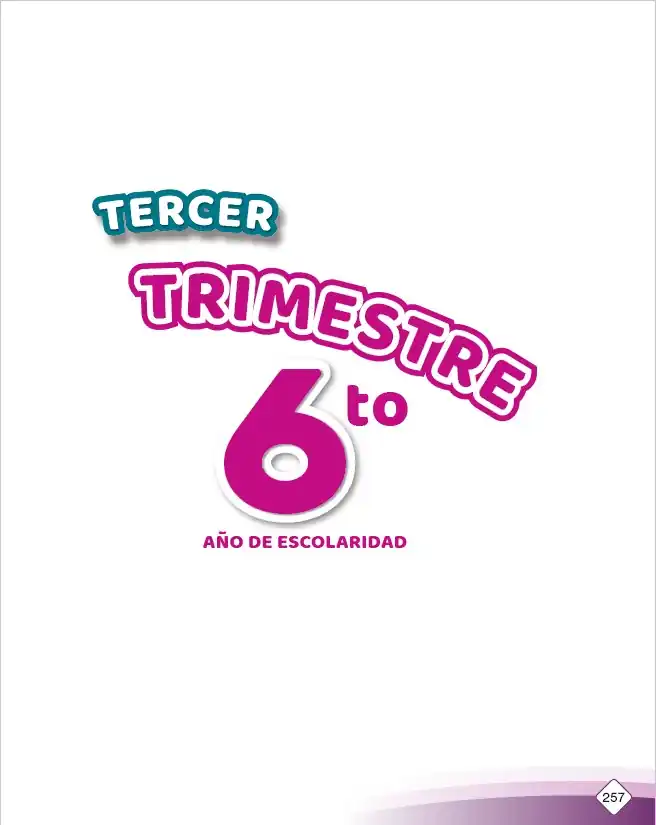 Libro de 6° de Primaria Tercer Trimestre